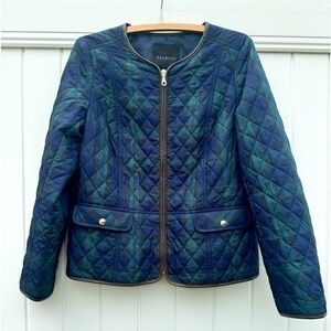 Talbots quilted zippered jacket